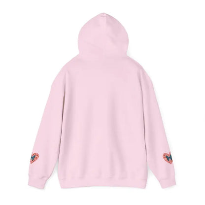 Chill Vibes Hoodie: Comfy Style with Hearts & Butterflies - Hoodie