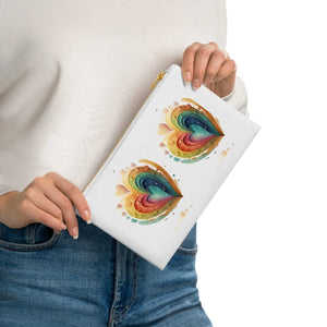 Chic Hearts Cosmetic Bag - Cotton Canvas Travel - Dipaliz - & Toiletry Bags