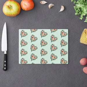 Floral Glass Cutting Board – Stylish Tempered - Dipaliz - Boards