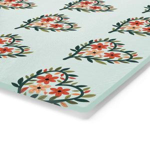 Floral Glass Cutting Board – Stylish Tempered - Dipaliz - Boards