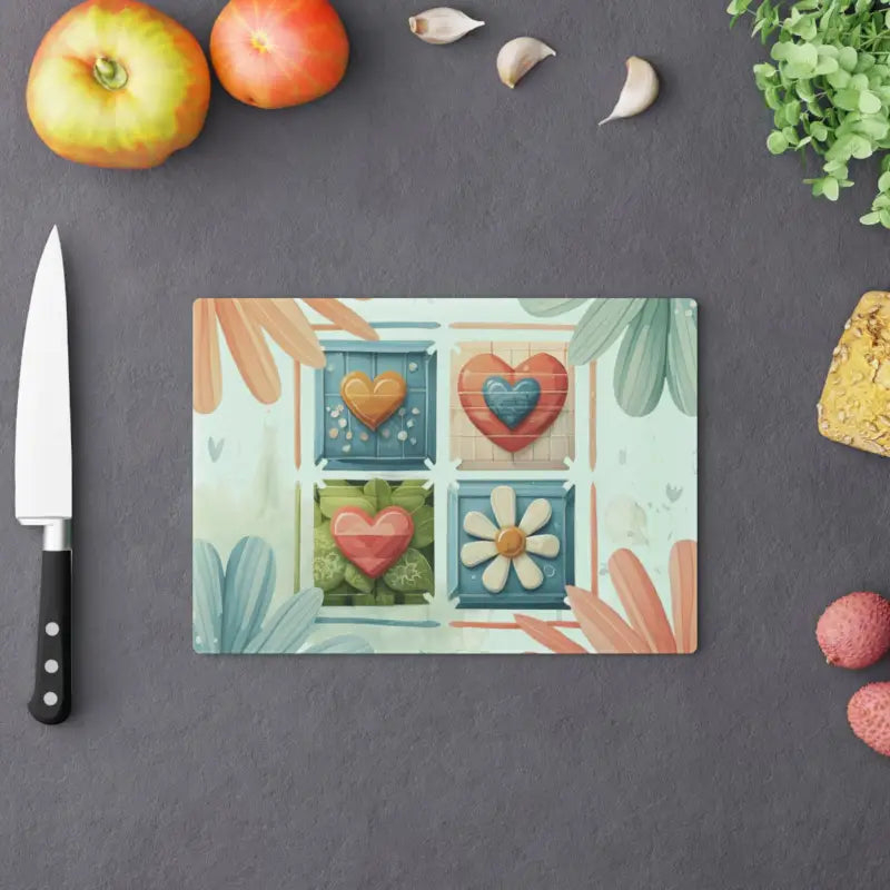 Flowers Cutting Board - Hot Floral Style | Dipaliz - Boards