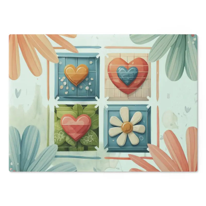 Flowers Cutting Board - Hot Floral Style | Dipaliz - Boards