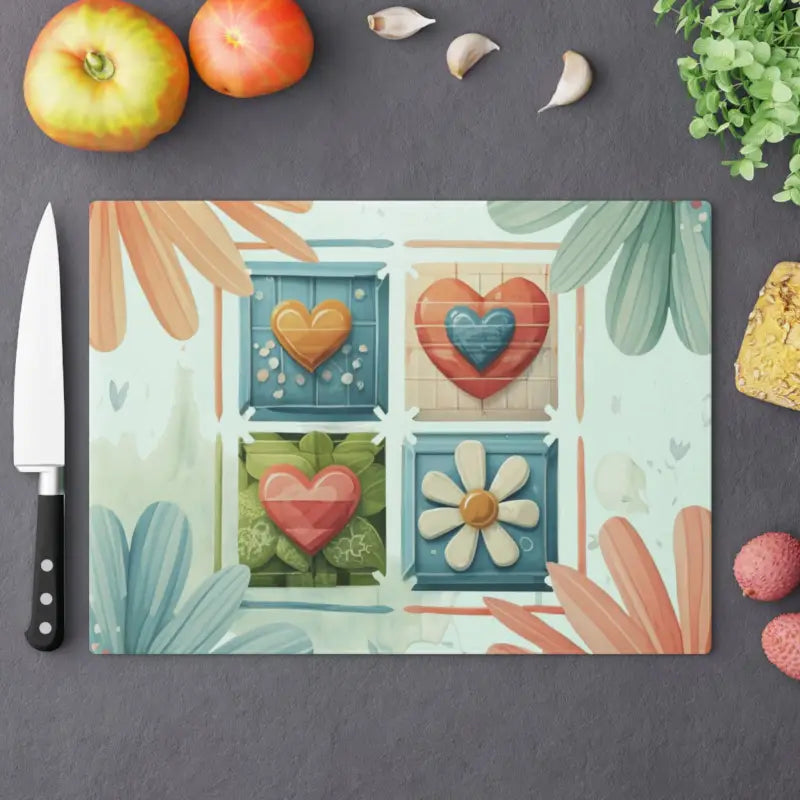 Flowers Cutting Board - Hot Floral Style | Dipaliz - Boards