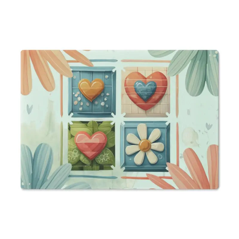 Flowers Cutting Board - Hot Floral Style | Dipaliz - Small - Boards