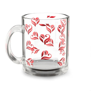 Chic Heart Coffee Lovers Cup - Heat-resistant Clear Glass - Dipaliz - Mugs