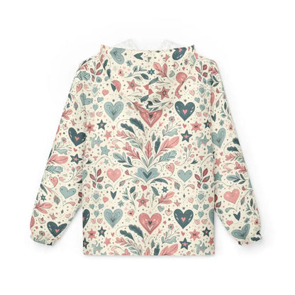 Stylish Comfort: Hearts & Leaves Unisex Windbreaker - Outerwear