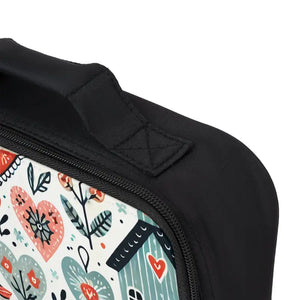 Accessories - Vibrant Heart Pattern Lunch Bag Fresh Mood Booster Dipaliz one Size / Black