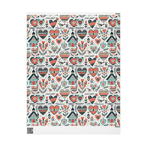Stylish Hearts Wrapping Paper - Vibrant Glossy Design - Dipaliz - 30’’ x 36’’ / Matte - Products
