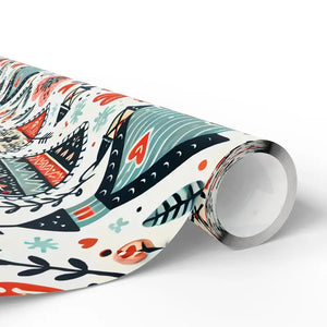 Stylish Hearts Wrapping Paper Glossy Vibrant Design - Dipaliz