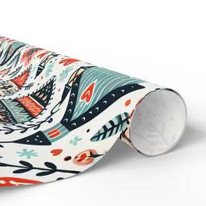 Stylish Hearts Wrapping Paper Glossy Vibrant Design - Dipaliz