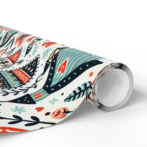 Stylish Hearts Wrapping Paper Glossy Vibrant Design - Dipaliz