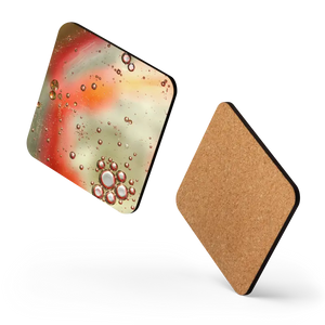 Heat Resistant Hardwood Coasters Abstract Circles Bold Design Dipaliz