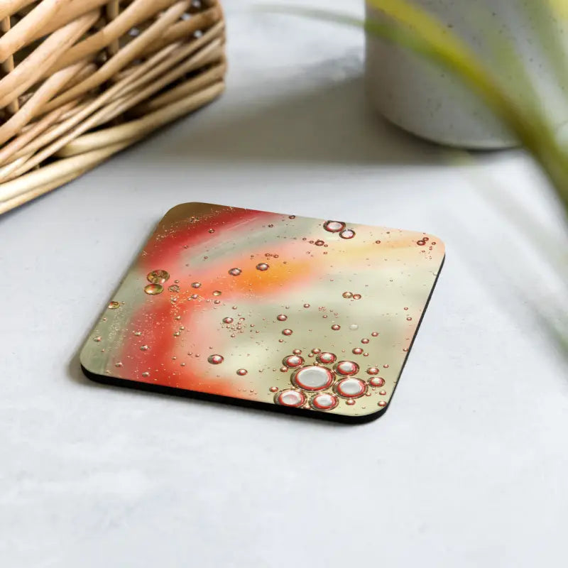 Transform your Space with Abstract Circles Heat-resistant Coasters - Kitchen and Dining