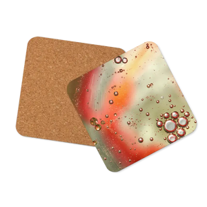 Heat Resistant Hardwood Coasters Abstract Circles Bold Design Dipaliz