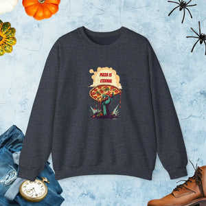 Funky Zombie Pizza Sweatshirt - Heavy Blend Halloween - Dipaliz - Sweatshirts