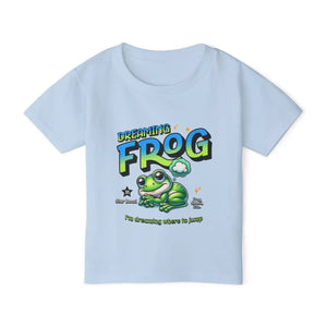 Durable Dreaming Frog Toddler Tee - Heavy Cotton - Dipaliz - T-shirts