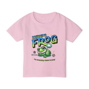 Durable Dreaming Frog Toddler Tee - Heavy Cotton - Dipaliz - T-shirts