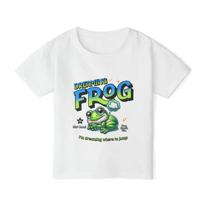 Durable Dreaming Frog Toddler Tee - Heavy Cotton - Dipaliz - T-shirts