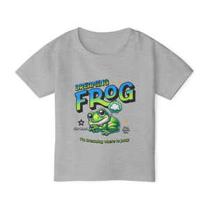 Durable Dreaming Frog Toddler Tee - Heavy Cotton - Dipaliz - T-shirts