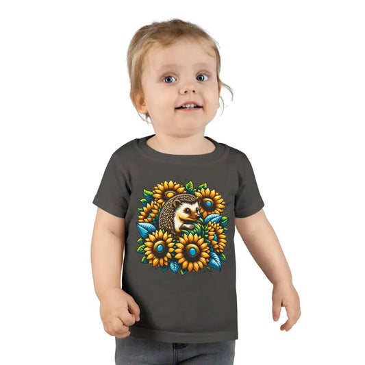 Hedgehog Tee: Sunflower Style Double-needle Comfort - Kids Clothes
