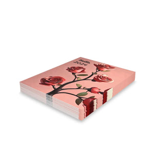 Elegant Rose Flower Greeting Cards - New Year - Dipaliz - & Note