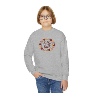 Youth Crewneck Brushed Fleece Cozy Fall Style Sweatshirt - Dipaliz - Sweatshirts
