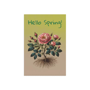 Vibrant Rose Plant House Banner Poly Poplin - Dipaliz - Flags & Windsocks