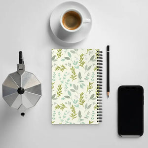 Herb Garden Spiral Notebook - Motivating Daily Journal - Dipaliz - Journals