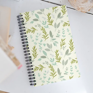 Herb Garden Spiral Notebook - Motivating Daily Journal - Dipaliz - Journals