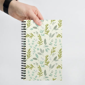 Botanical Herb Garden Spiral Notebook - Smooth Pages - Dipaliz - Journals
