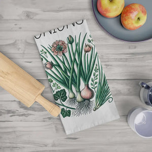 Botanical Tea Towel - Fresh Nature Kitchen Style - Dipaliz - White / 28’’ × - Towels