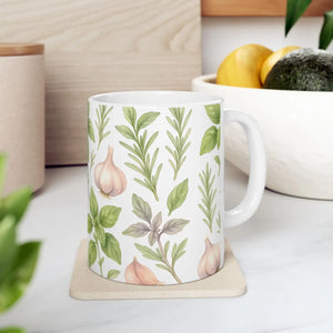 Seaside Shells Ceramic Mug - Hand-painted Ocean Design - Dipaliz