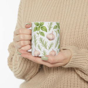 Seaside Shells Ceramic Mug - Hand-painted Ocean Design - Dipaliz - 11oz