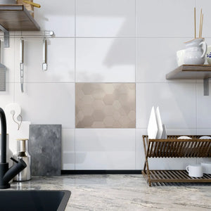 Vibrant Ceramic Photo Tile – Dynamic Hexagon - Dipaliz - Wall Tiles