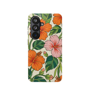 Hibiscus Floral Magnetic Impact-resistant Phone Case - Mobile Cases