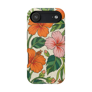 Hibiscus Floral Magnetic Impact-resistant Phone Case - Mobile Cases