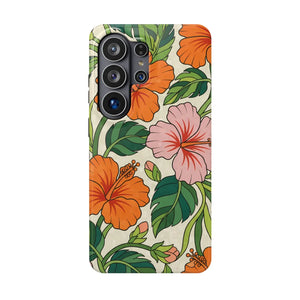 Hibiscus Floral Magnetic Impact-resistant Phone Case - Mobile Cases