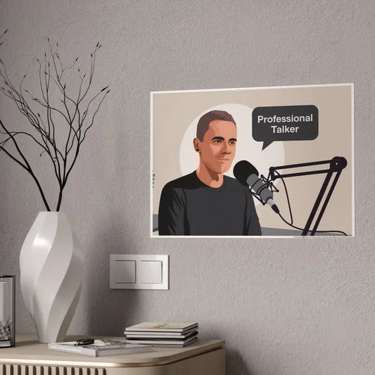 Elevate your Podcast Room with Stunning High-gloss Posters - 23.4’’ x 16.5’’ (horizontal) / Glossy Poster