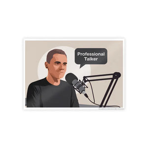 Poster - Podcast Room High-gloss for Professional Talker - Dipaliz