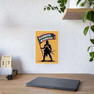 Rainbow Warrior High-gloss Pride Poster - Bold Room Decor - Dipaliz - 11.7’’ x 16.5’’ (vertical) / Glossy - Posters