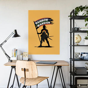 Rainbow Warrior High-gloss Pride Poster - Bold Room Decor - Dipaliz - 33.1’’ x 46.8’’ (vertical) / Glossy - Posters