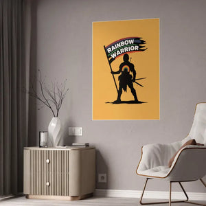 Rainbow Warrior High-gloss Pride Poster - Bold Room Decor - Dipaliz - Posters Prints & Visual Artwork