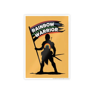 Rainbow Warrior High-gloss Pride Poster - Bold Room Decor - Dipaliz - Posters Prints & Visual Artwork