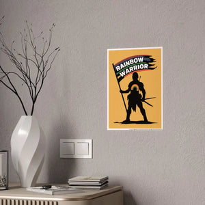 Rainbow Warrior High-gloss Pride Poster - Bold Room Decor - Dipaliz - Posters Prints & Visual Artwork