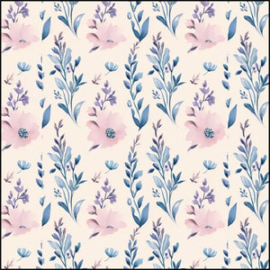 Floral Print Combed Cotton Prima Fabric for Creative Projects - Dipaliz - 9’’ ×