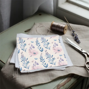 Floral Print Combed Cotton Prima Fabric for Creative Projects - Dipaliz