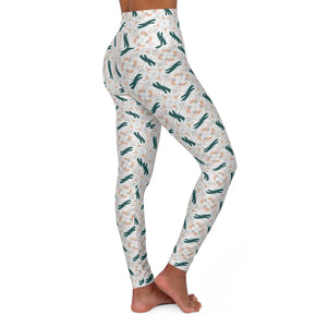 Cactus Print Yoga Leggings - Desert Soul Activewear - Dipaliz