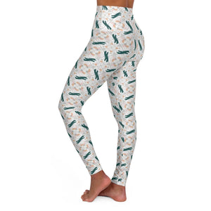Cactus Print Yoga Leggings - Desert Soul Activewear - Dipaliz