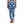 High-waisted Blue Ocean Print Yoga Leggings, Stretchy Aop Activewear - All Over Prints