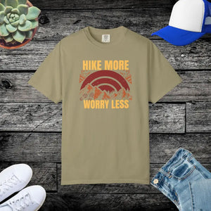 Garment-dyed Finish Heavyweight Tee S–4xl Double-needle Stitching Dipaliz - Khaki / s - T-shirts